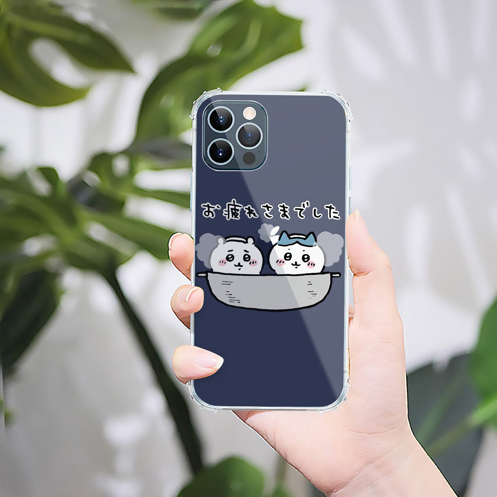 （画像用） ちいかわ ハチワレ Chii-kawa hachiware 【iPhone 12シリーズ対応】透明スマホケース（クリアソフトケース）